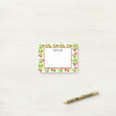 赤いちご水色名 ポストイット (デスク上)