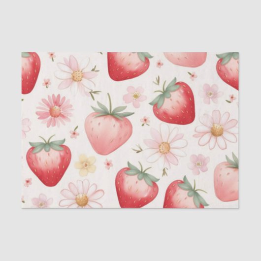 赤いちご花誕生会 薄葉紙 (正面)