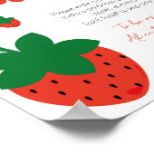 赤いちご誕生日タイムカプセル ポスター (角)