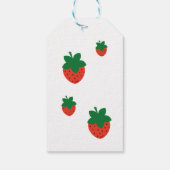 赤いちご誕生日会ありがとう ギフトタグ (裏面)