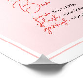 赤いちご赤ちゃんシャワーマママオサバー ポスター (角)