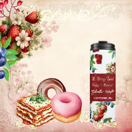 赤いちご赤ちゃんシャワー |ブルーベリー甘かわいい タンブラー