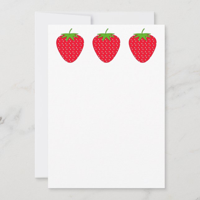 赤いちご。 (正面)