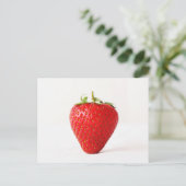 赤いちご1個 ポストカード (スタンド正面)