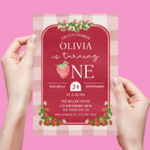 赤いちご1stバースデーガールパーティー