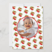 赤いちご1stバースデーベリーファースト サンキューカード (正面)