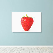 赤いちご36x24 (90x60cm)ワッカx 1 キャンバスプリント (インサイチュ (ウッドフロア))
