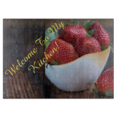赤いちご カッティングボード (正面)