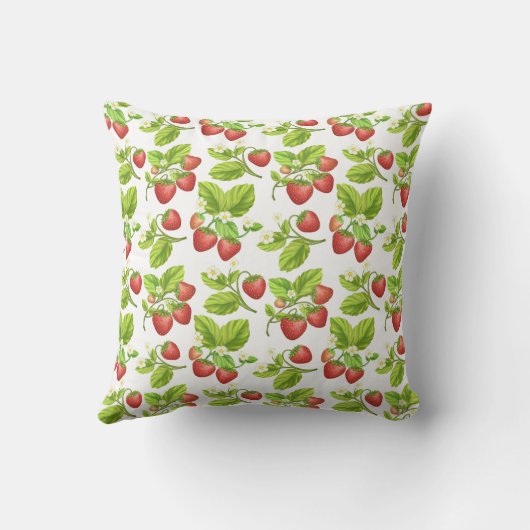 赤いちご クッション (裏面)