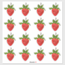 赤いちご シール