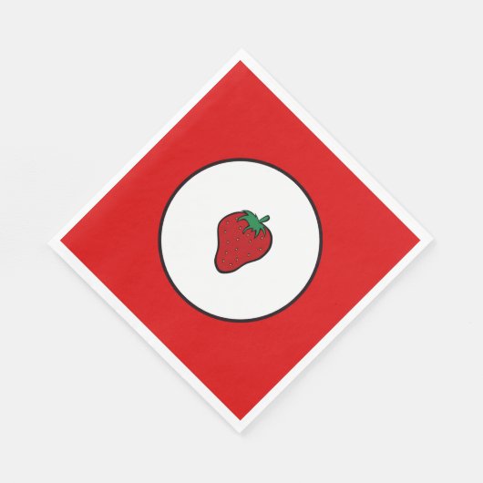 赤いちご スタンダードランチョンナプキン (角)