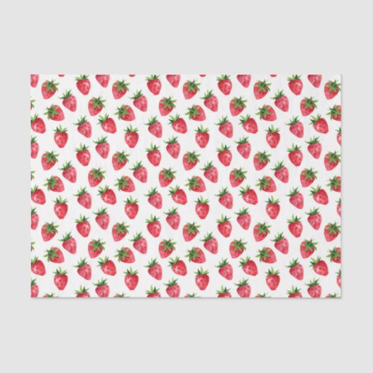 赤いちご(デザイン43赤シリーズ) 薄葉紙 (正面)