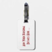 赤いちごCD ltcnm ラゲッジタグ (裏面縦)