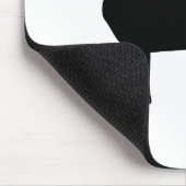 赤いつばとの黒いラブラドール マウスパッド (コーナー)