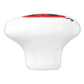 赤いてんとう虫のてんとう虫の昆虫のグラフィックのドアノブをからかいます セラミックノブ (側面)