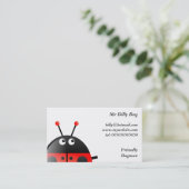 赤いてんとう虫、ビリーBug氏、 名刺 (スタンド正面)