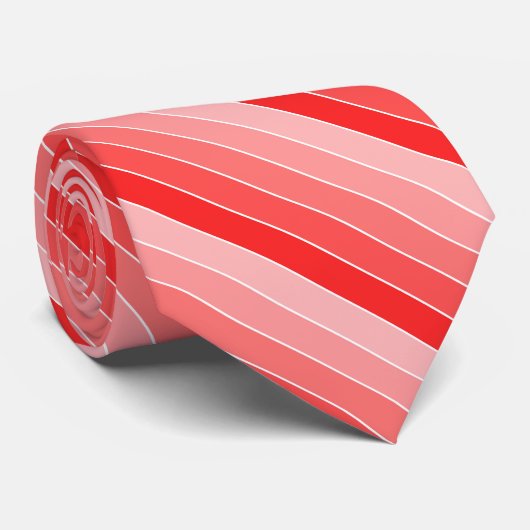 赤いの色ストライプ色 ネクタイ (ロール)