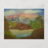 赤いはがきで隠す ポストカード (正面)