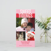 赤いはっきりしたクリスマスの挨拶 シーズンカード (スタンド正面)