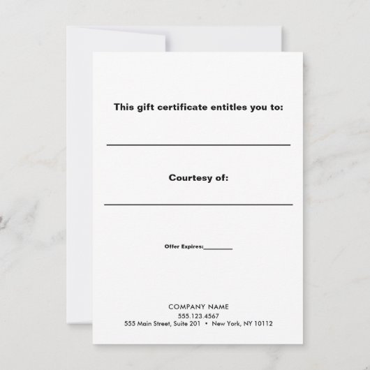 赤いはっきりしたグリッターホリデーギフト証明書 (裏面)