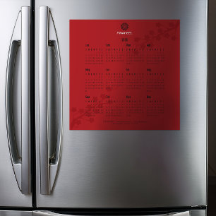 赤いはっきりしたフローラ予定表