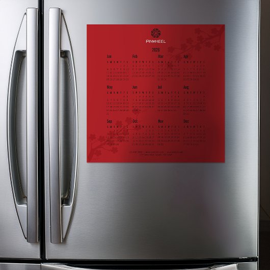 赤いはっきりしたフローラ予定表