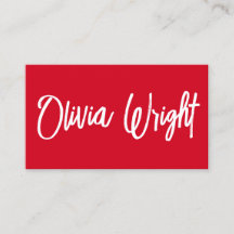 赤いはっきりした署名スクリプトタイポグラフィ