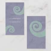 赤いらせんの手動揺して作り名刺 名刺 (正面/裏面)