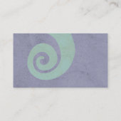 赤いらせんの手動揺して作り名刺 名刺 (裏面)