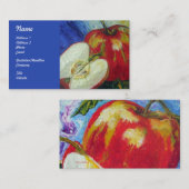 赤いりんごのフルーツの名刺 名刺 (正面/裏面)