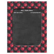 赤いりんごの黒板