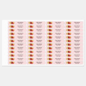 赤いアイロングリッターパーティーバルーンのラベル ラベル (シート)