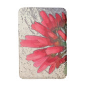 赤いアガベの花 バスマット (正面縦)