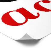 赤いアクションを取る ポスター (角)