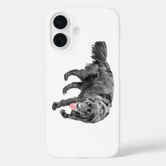 赤いアクセントがかわいい忠犬 Case-Mate iPhoneケース (裏面)