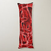 赤いアクリルの残りテープを交差させて重ねる ボディピロー (裏面 (縦))
