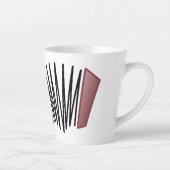 赤いアコーディオン カフェラテマグ (右)