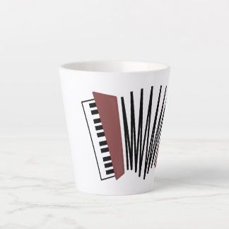 赤いアコーディオン カフェラテマグ