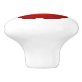 赤いアップルのドアノブ セラミックノブ (側面)