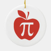 赤いアップルパイ セラミックオーナメント (裏面)