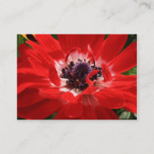 赤いアネモネの名刺 名刺 (裏面)