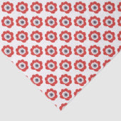 赤いアネモネdeカンの花柄のティッシュペーパー 薄葉紙 (詳細)