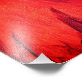 赤いアブストラクトのキャンバス印刷 フォトプリント            (角)