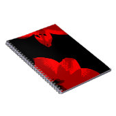 赤いアマリリスのデュオ ノートブック (右側)