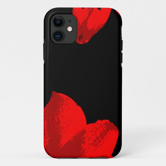 赤いアマリリスのデュオ Case-Mate iPhoneケース (裏面)