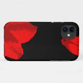 赤いアマリリスのデュオ Case-Mate iPhoneケース (裏面(横))