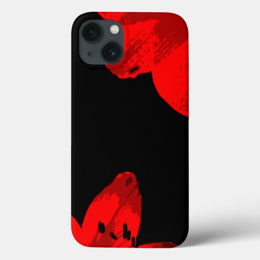 赤いアマリリスのデュオ Case-Mate iPhoneケース (裏面)