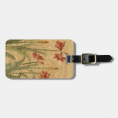 赤いアマリリスの列 ラゲッジタグ (正面横)