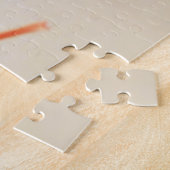 赤いアマリリスの花 ジグソーパズル (側面)