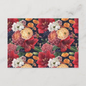 赤いアマリリス　ボタニカル　冬のウェディング　詳細情報 エンクロージャーカード (裏面)